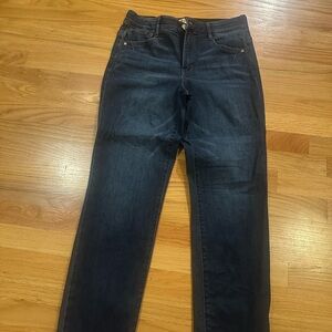 Democracy Women's Deep Indigo Straight Leg Jeans